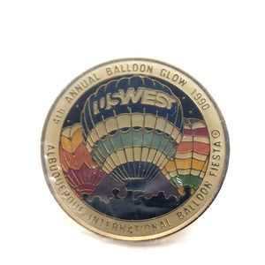 VTG 4th Annual Balloon Glow 1990 Albuquerque Int'l Balloon Fiesta Pin Souvenir